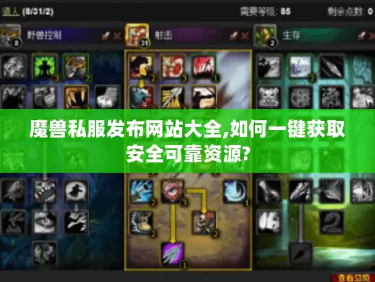 魔兽私服发布网站大全,如何一键获取安全可靠资源?