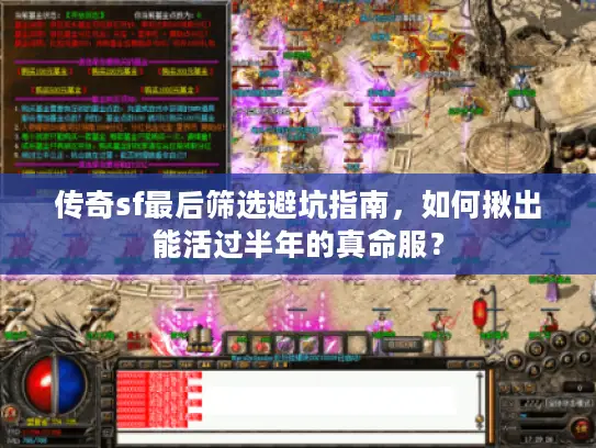 传奇sf最后筛选避坑指南,如何揪出能活过半年的真命服? 传奇sf最后筛选避坑指南,如何揪出能活过半年的真命服?