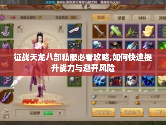 征战天龙八部私服必看攻略,如何快速提升战力与避开风险