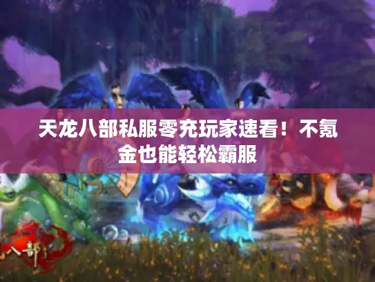 天龙八部私服零充玩家速看！不氪金也能轻松霸服