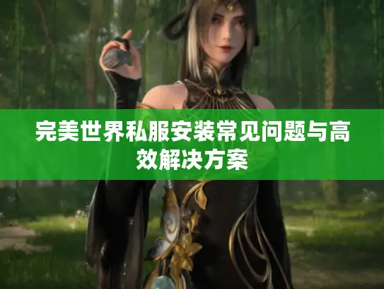 完美世界私服安装常见问题与高效解决方案