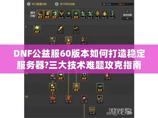 DNF公益服60版本如何打造稳定服务器?三大技术难题攻克指南