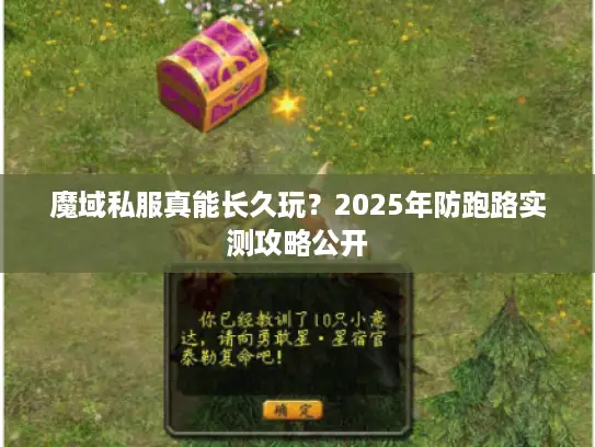 魔域私服真能长久玩？2025年防跑路实测攻略公开