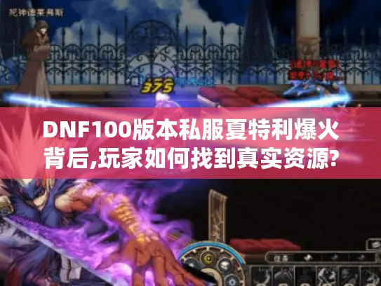 DNF100版本私服夏特利爆火背后,玩家如何找到真实资源?