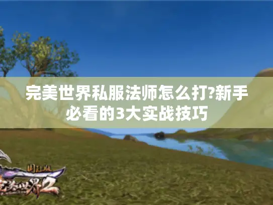 完美世界私服法师怎么打?新手必看的3大实战技巧