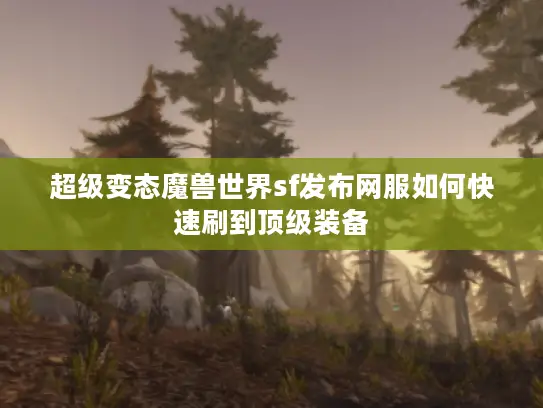 超级变态魔兽世界sf发布网服如何快速刷到顶级装备