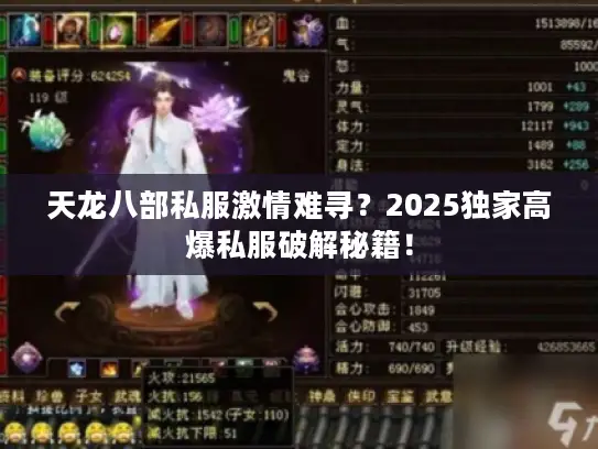 天龙八部私服激情难寻？2025独家高爆私服破解秘籍！