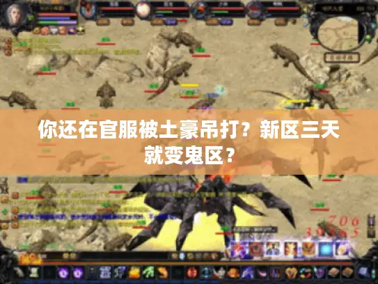 你还在官服被土豪吊打？新区三天就变鬼区？