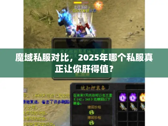 魔域私服对比，2025年哪个私服真正让你肝得值？