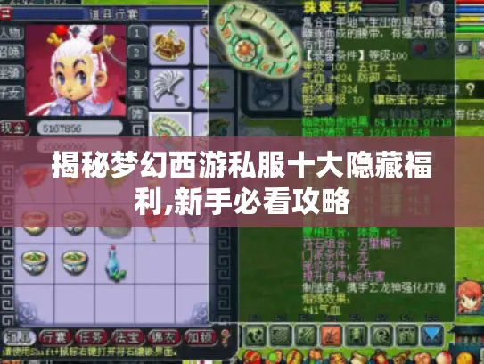 揭秘梦幻西游私服十大隐藏福利,新手必看攻略