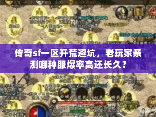 传奇sf一区开荒避坑，老玩家亲测哪种服爆率高还长久？