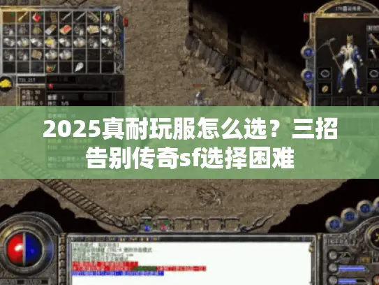 2025真耐玩服怎么选?三招告别传奇sf选择困难 2025真耐玩服怎么选?三招告别传奇sf选择困难