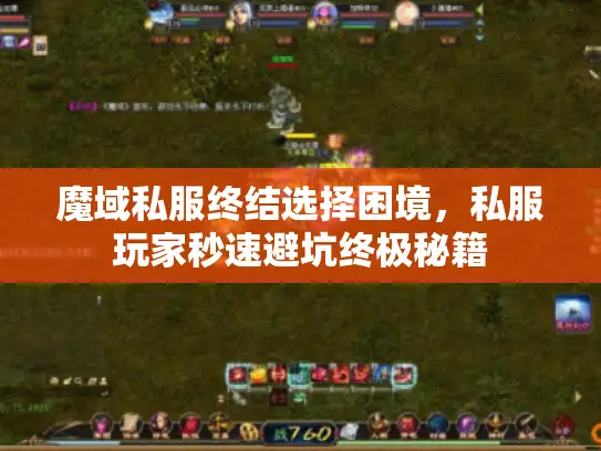 魔域私服终结选择困境，私服玩家秒速避坑终极秘籍
