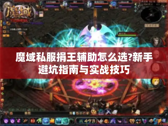 魔域私服捐王辅助怎么选?新手避坑指南与实战技巧