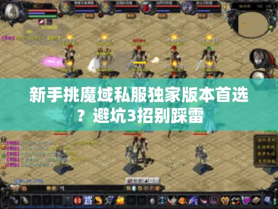 新手挑魔域私服独家版本首选？避坑3招别踩雷