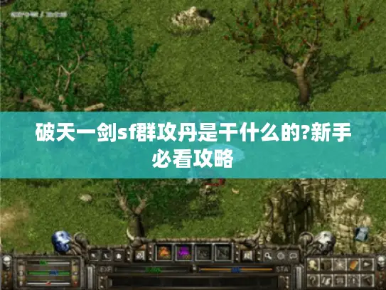 破天一剑sf群攻丹是干什么的?新手必看攻略 破天一剑sf群攻丹是干什么的?新手必看攻略