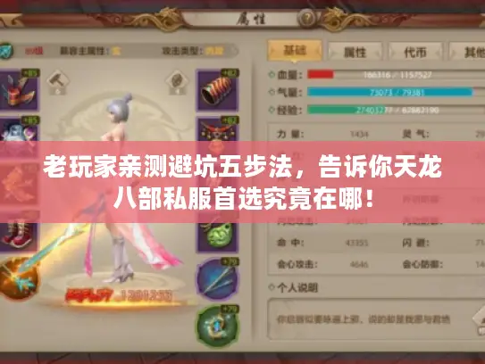 老玩家亲测避坑五步法，告诉你天龙八部私服首选究竟在哪！